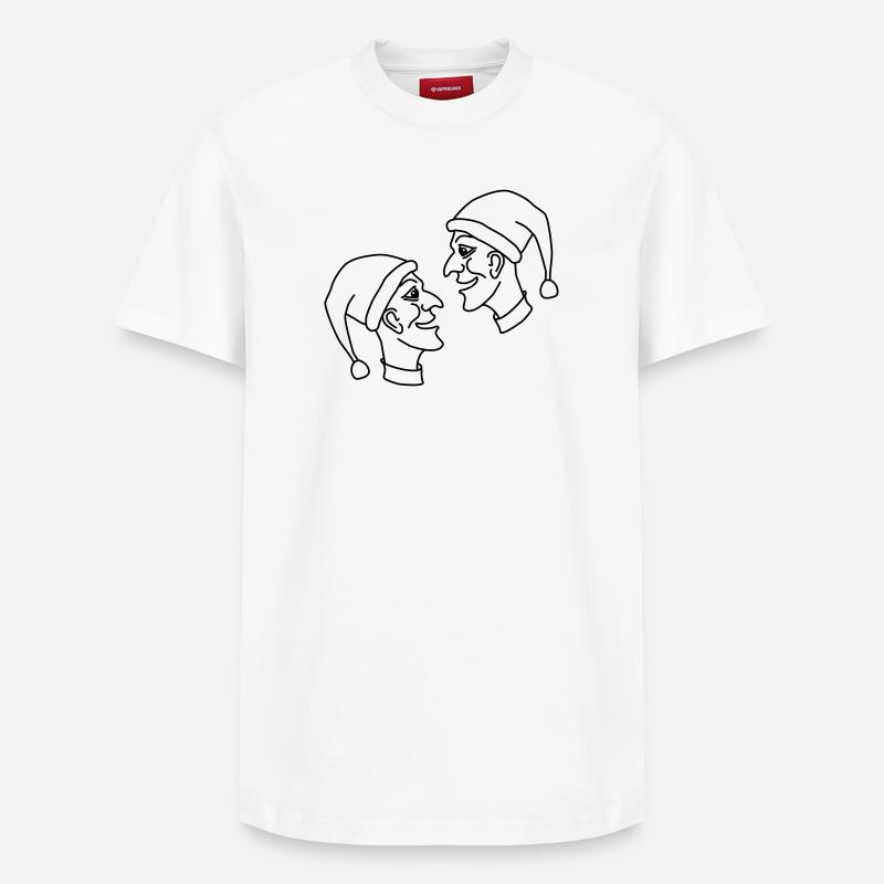 poupée - T-shirt unisexe décontracté en coton Supima – de SPREAD - blanc