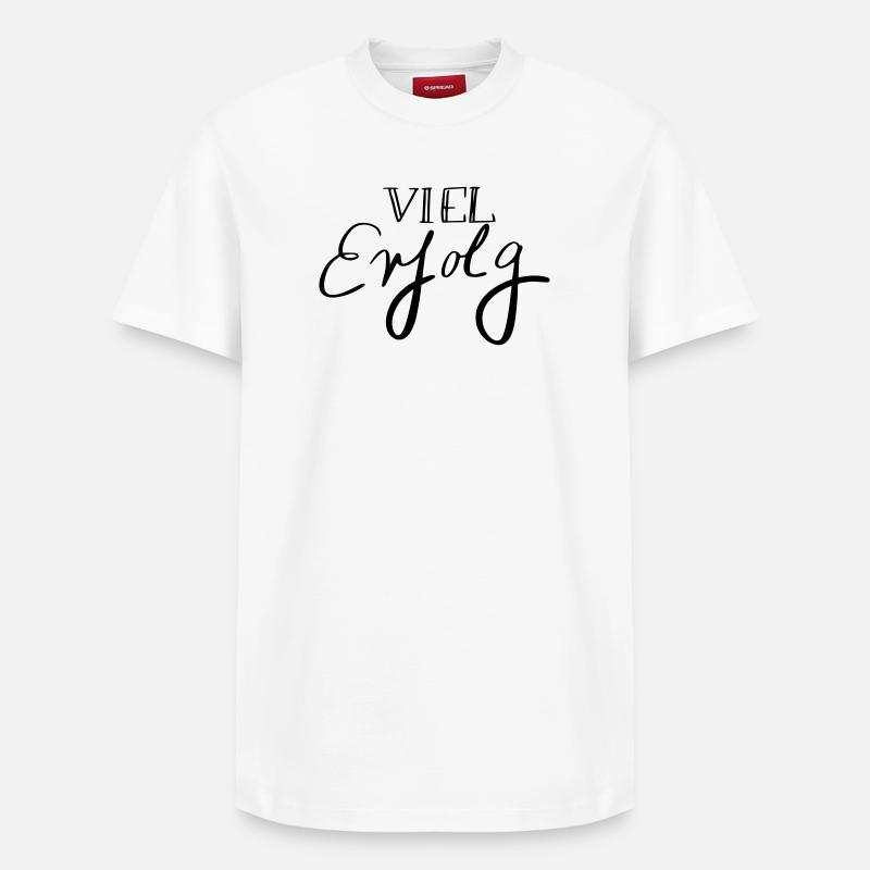 Viel Erfolg - T-shirt unisexe décontracté en coton Supima – de SPREAD - blanc