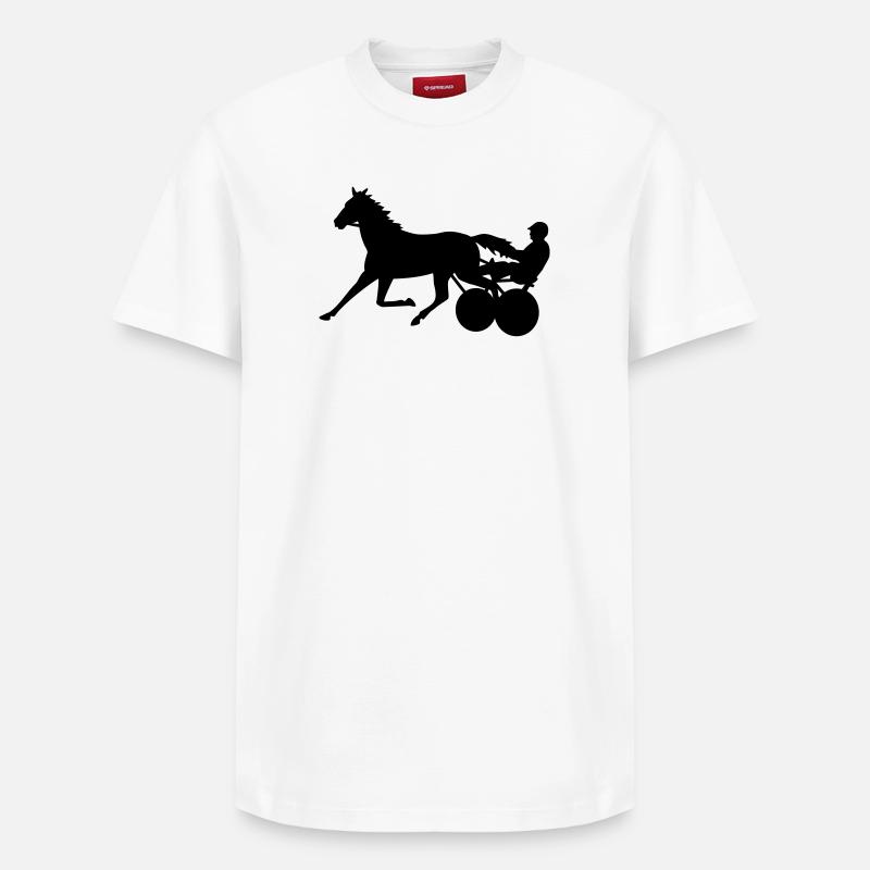 trotter - T-shirt unisexe décontracté en coton Supima – de SPREAD - blanc