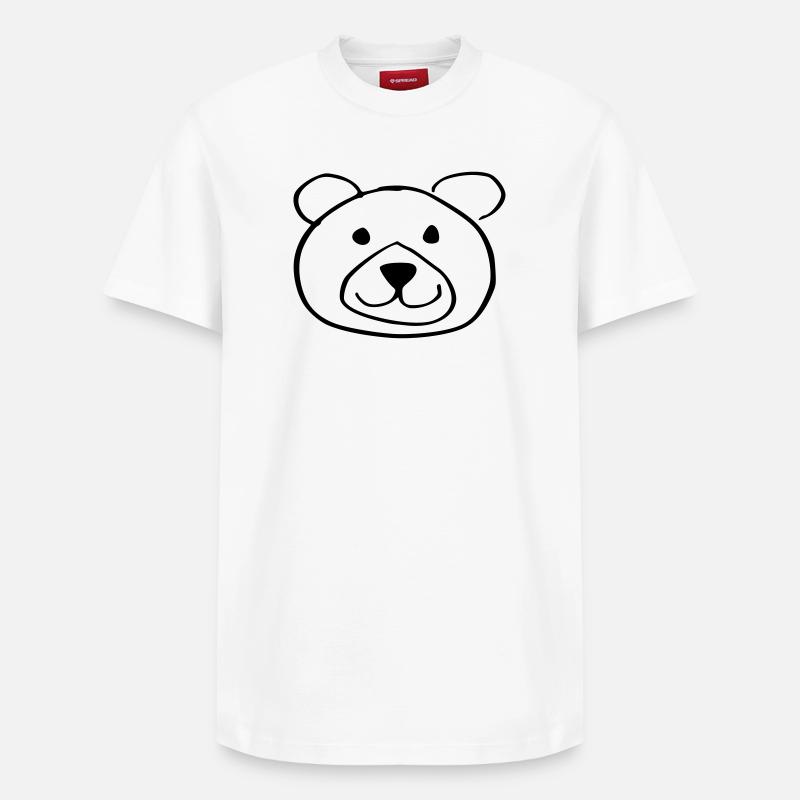 ours doux - T-shirt unisexe décontracté en coton Supima – de SPREAD - blanc