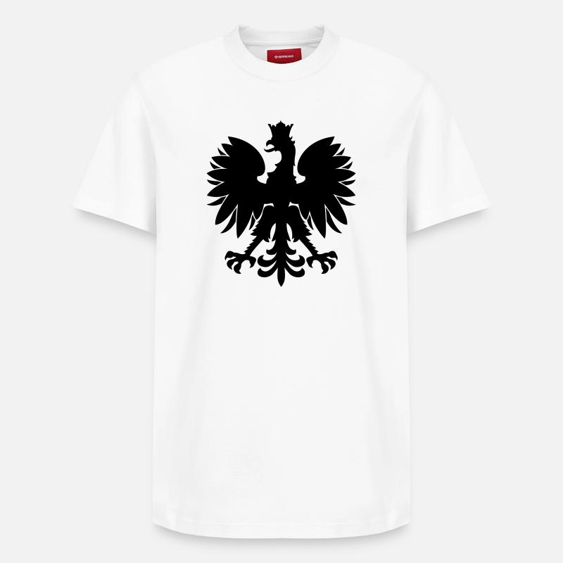 polish eagle - Relaxed Unisex Supima Cotton T-Shirt – by SPREAD - white