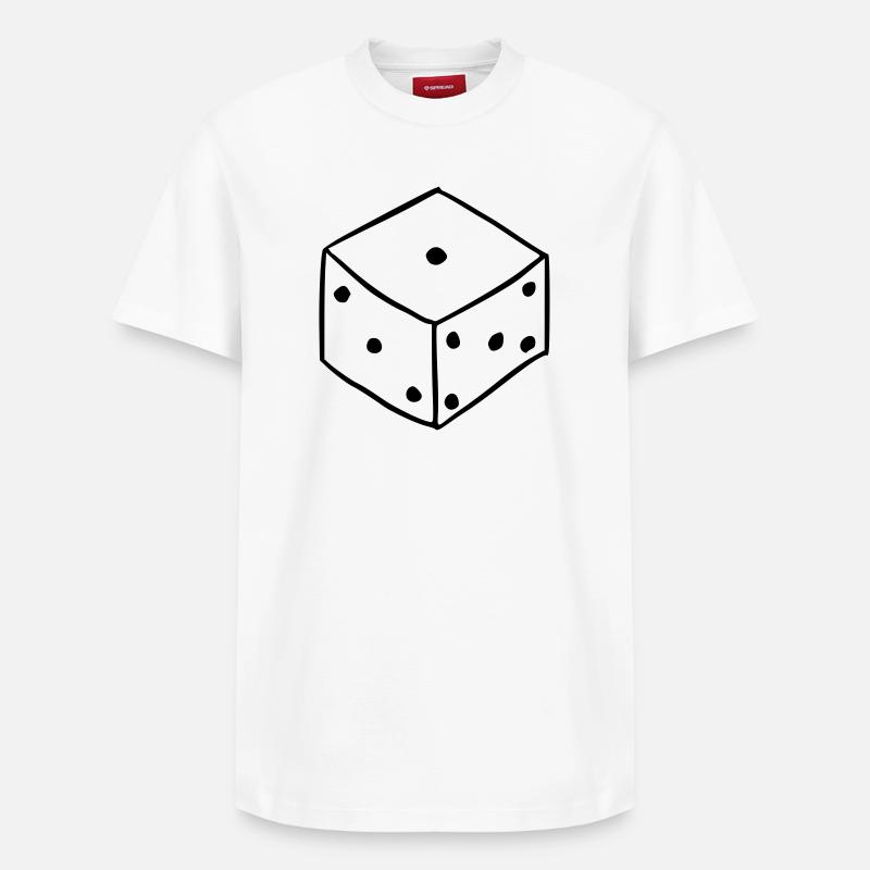 Cubes - T-shirt unisexe décontracté en coton Supima – de SPREAD - blanc