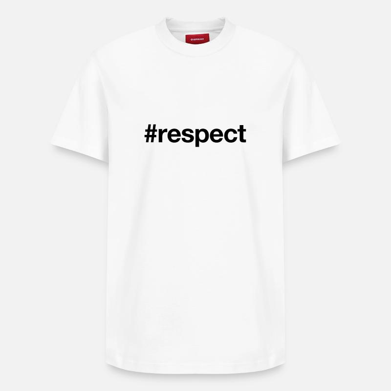 LE RESPECT - T-shirt unisexe décontracté en coton Supima – de SPREAD - blanc