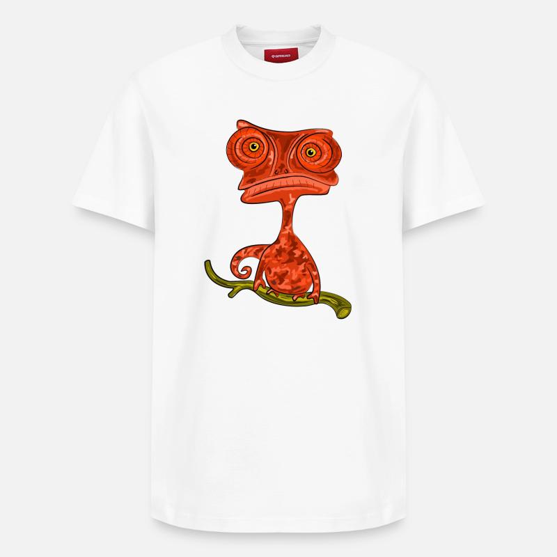 caméléon - T-shirt unisexe décontracté en coton Supima – de SPREAD - blanc
