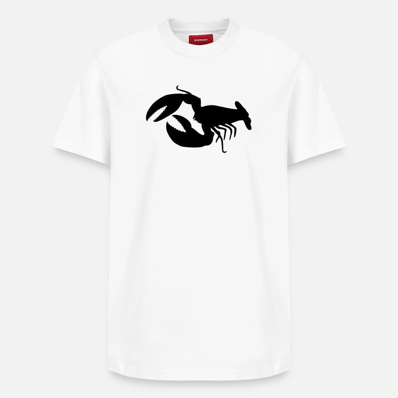 homard - T-shirt unisexe décontracté en coton Supima – de SPREAD - blanc