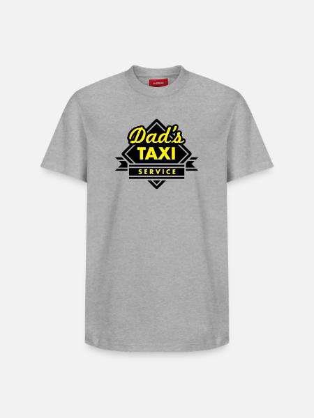 Dad's Taxi Service - Relaxed Unisex Supima Cotton T-Shirt – von SPREAD - Weiß