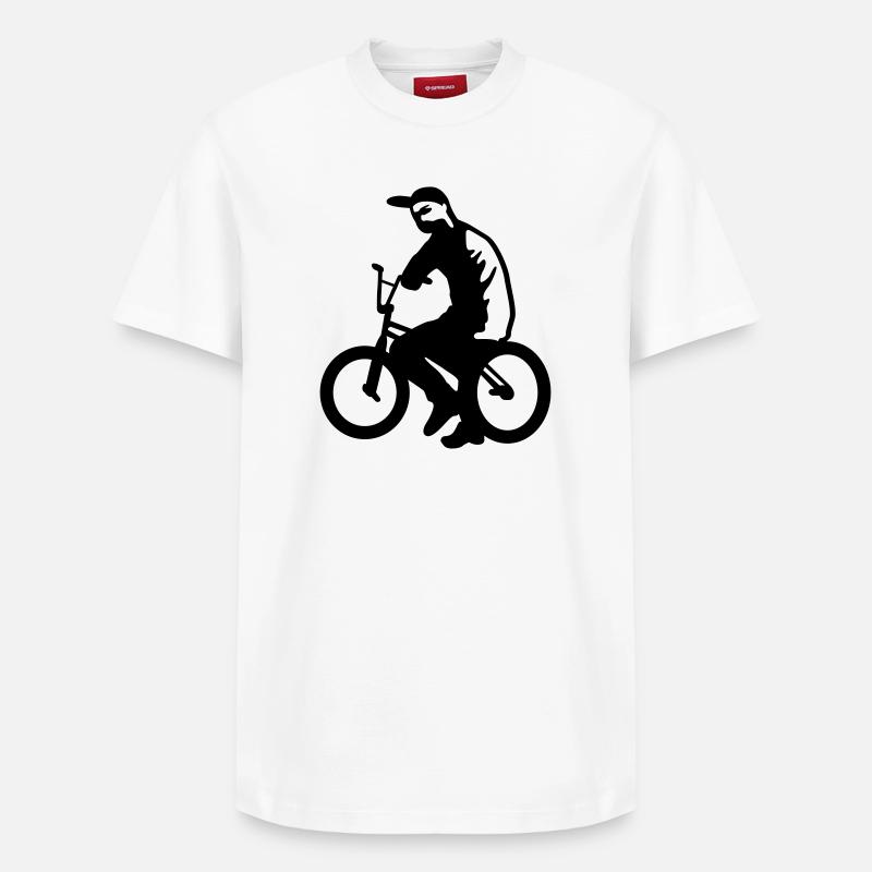 bmx - T-shirt unisexe décontracté en coton Supima – de SPREAD - blanc