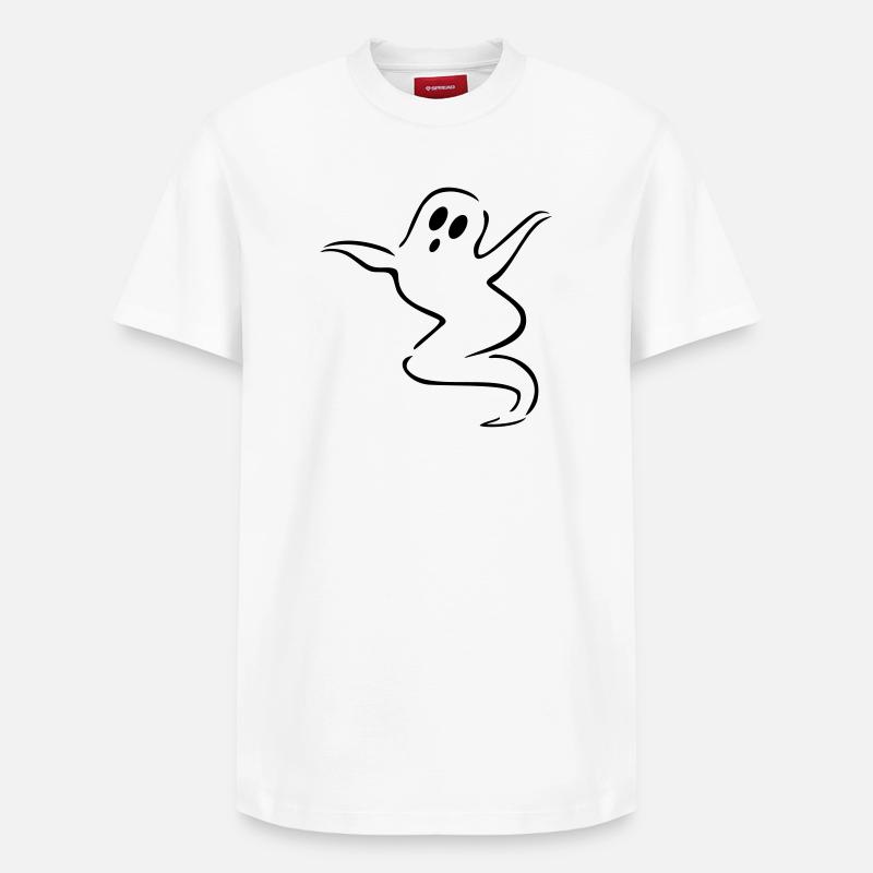 fantôme - T-shirt unisexe décontracté en coton Supima – de SPREAD - blanc