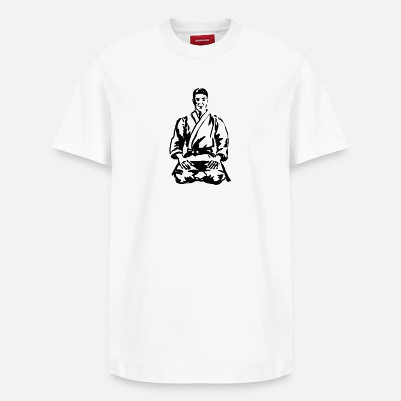 Karate - Relaxed Unisex Supima Cotton T-Shirt – von SPREAD - Weiß