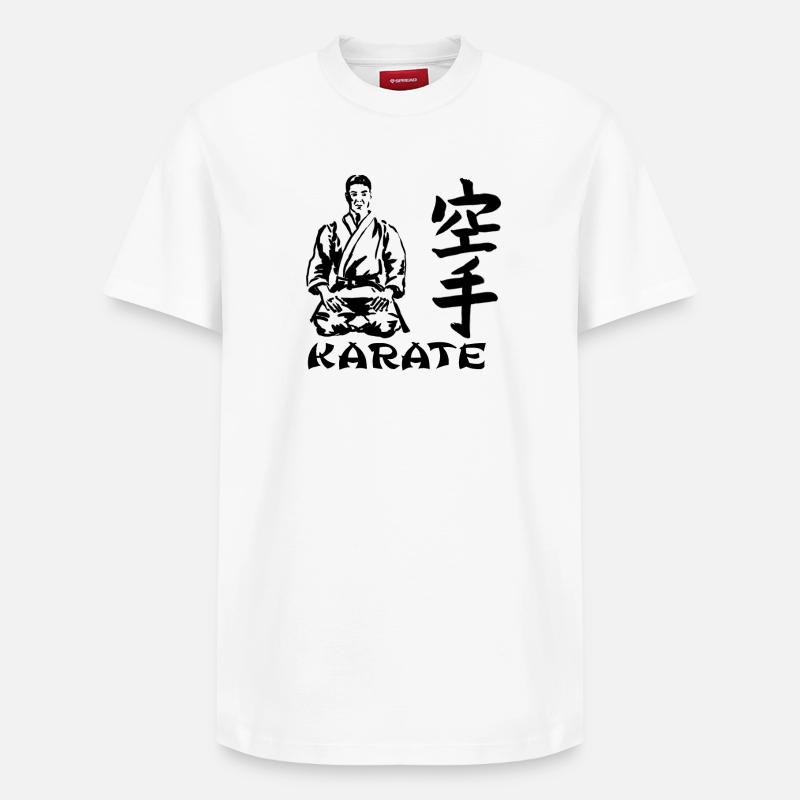 karate - T-shirt unisexe décontracté en coton Supima – de SPREAD - blanc