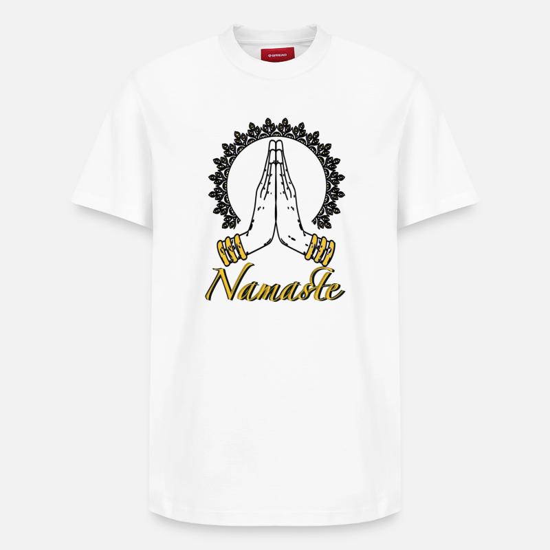 Namaste - T-shirt unisexe décontracté en coton Supima – de SPREAD - blanc