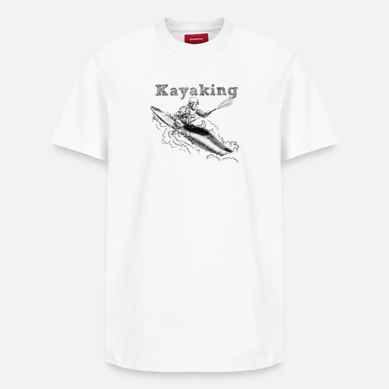Kayak - T-shirt unisexe décontracté en coton Supima – de SPREAD - blanc