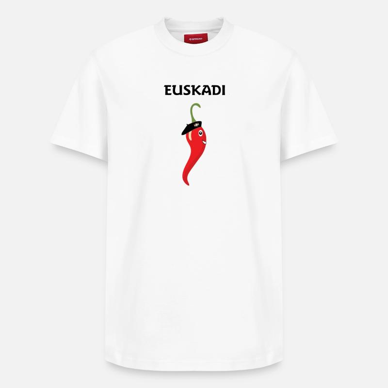 basque - T-shirt unisexe décontracté en coton Supima – de SPREAD - blanc