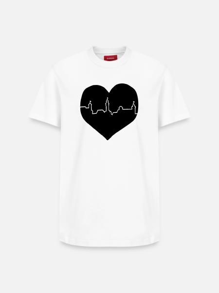 i love Nürnberg - Relaxed Unisex Supima Cotton T-Shirt – von SPREAD - Weiß