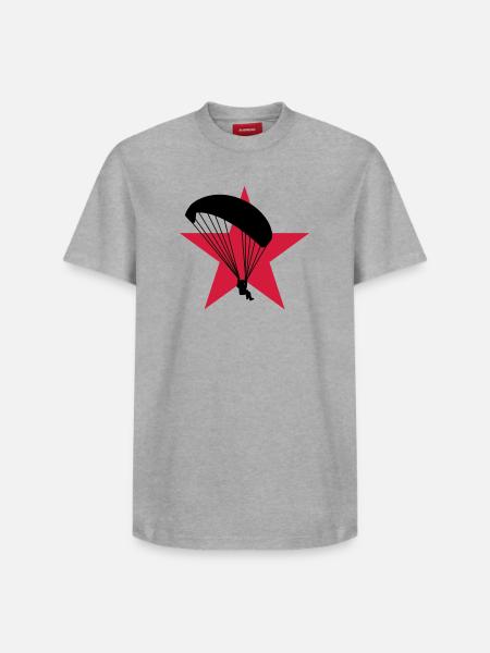Paragliding / Paraglider / Parapente / Gleitschirm - Relaxed Unisex Supima Cotton T-Shirt – by SPREAD - white