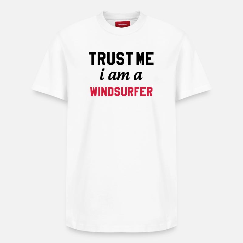 Planche à voile / Véliplanchiste / Windsurf / - T-shirt unisexe décontracté en coton Supima – de SPREAD - blanc