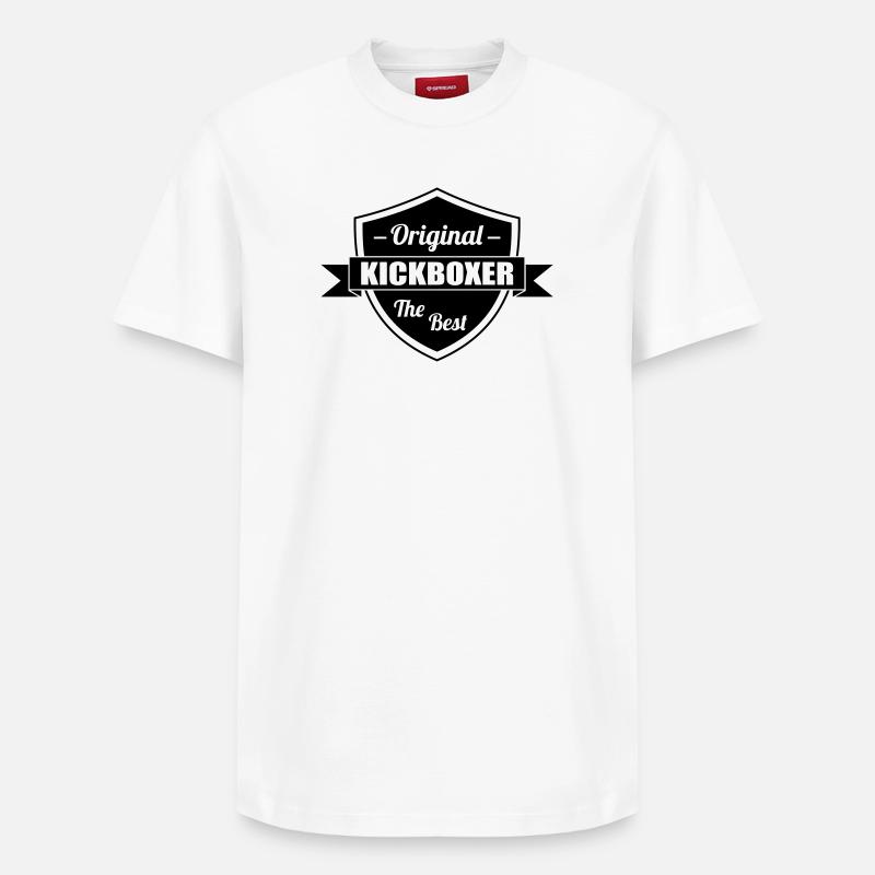 Kickboxen / Kickboxing / Kickboxer / Kick Boxing - Relaxed Unisex Supima Cotton T-Shirt – von SPREAD - Weiß