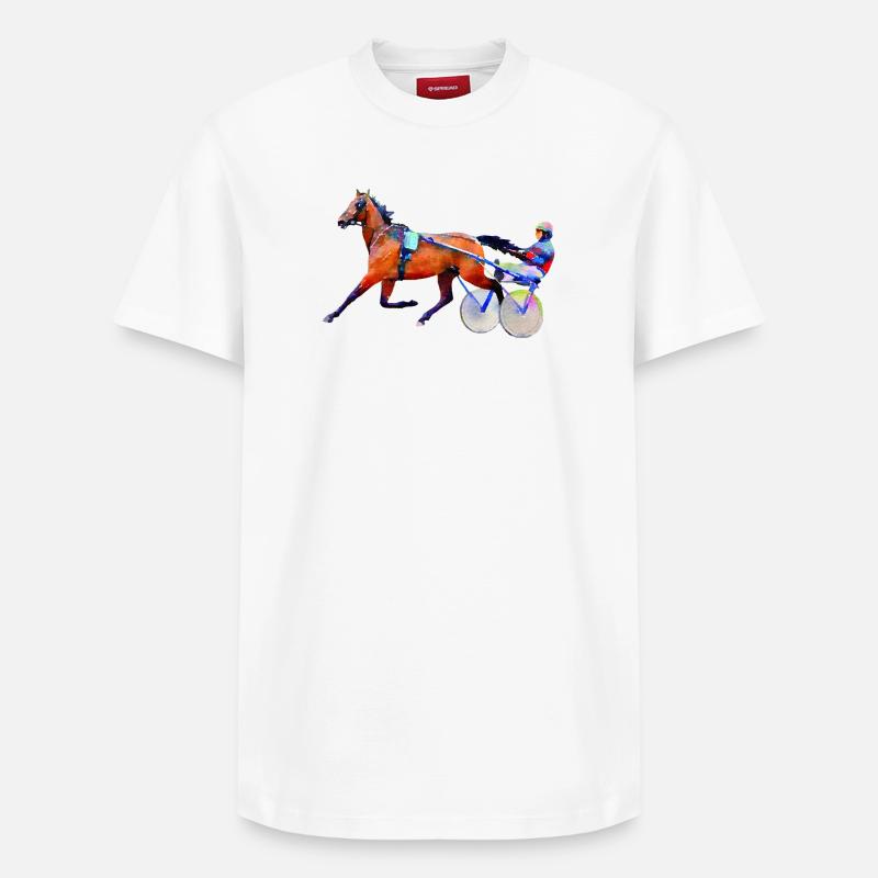 trotteur - T-shirt unisexe décontracté en coton Supima – de SPREAD - blanc
