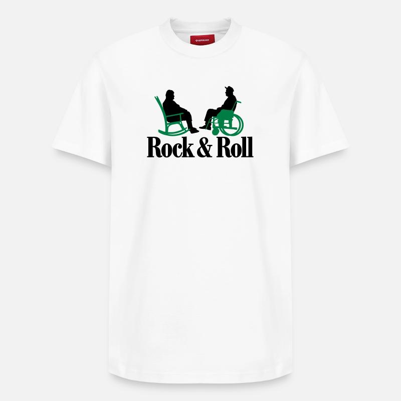 Rock n Roll 2clr New - T-shirt unisexe décontracté en coton Supima – de SPREAD - blanc