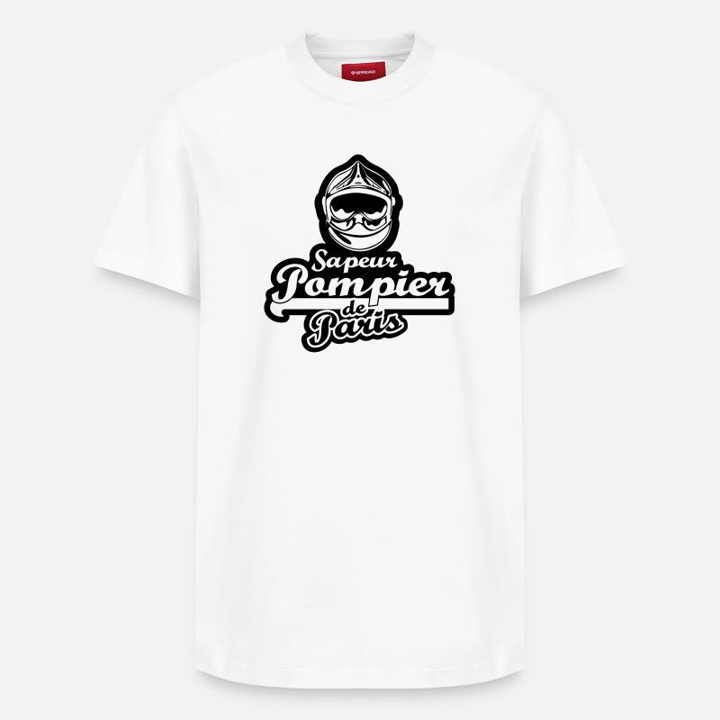 sp_de_paris_4 - T-shirt unisexe décontracté en coton Supima – de SPREAD - blanc