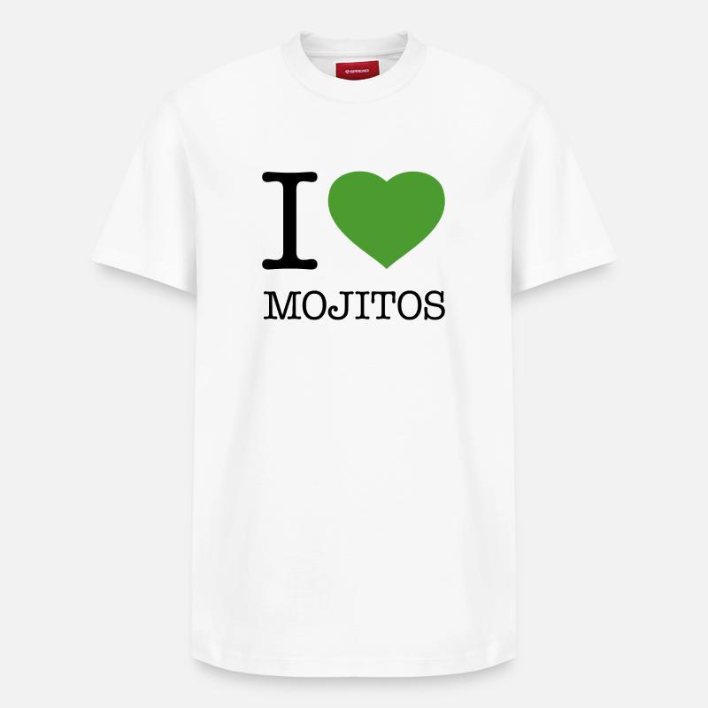 J'AIME LES MOJITOS - T-shirt unisexe décontracté en coton Supima – de SPREAD - blanc