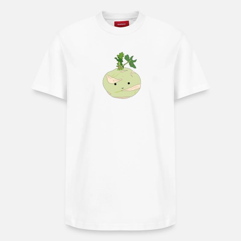 M. Kohlrabi - T-shirt unisexe décontracté en coton Supima – de SPREAD - blanc