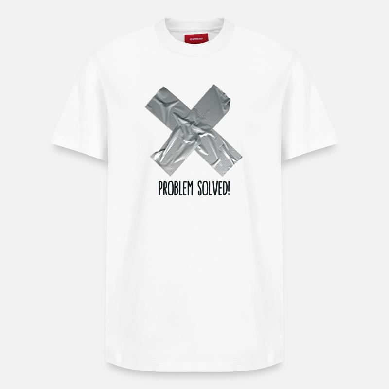 Problem Solved Duct tape - T-shirt unisexe décontracté en coton Supima – de SPREAD - blanc