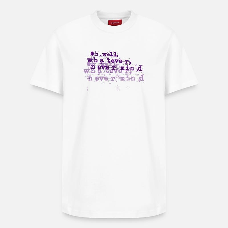 Peu importe - T-shirt unisexe décontracté en coton Supima – de SPREAD - blanc