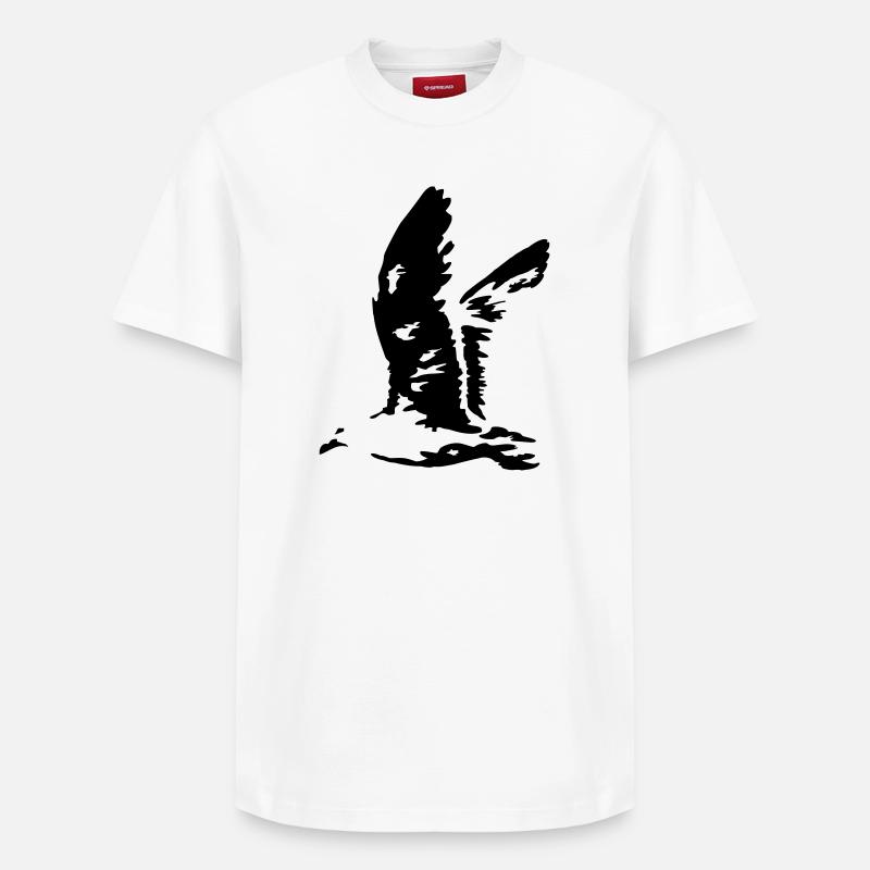 mouette - T-shirt unisexe décontracté en coton Supima – de SPREAD - blanc