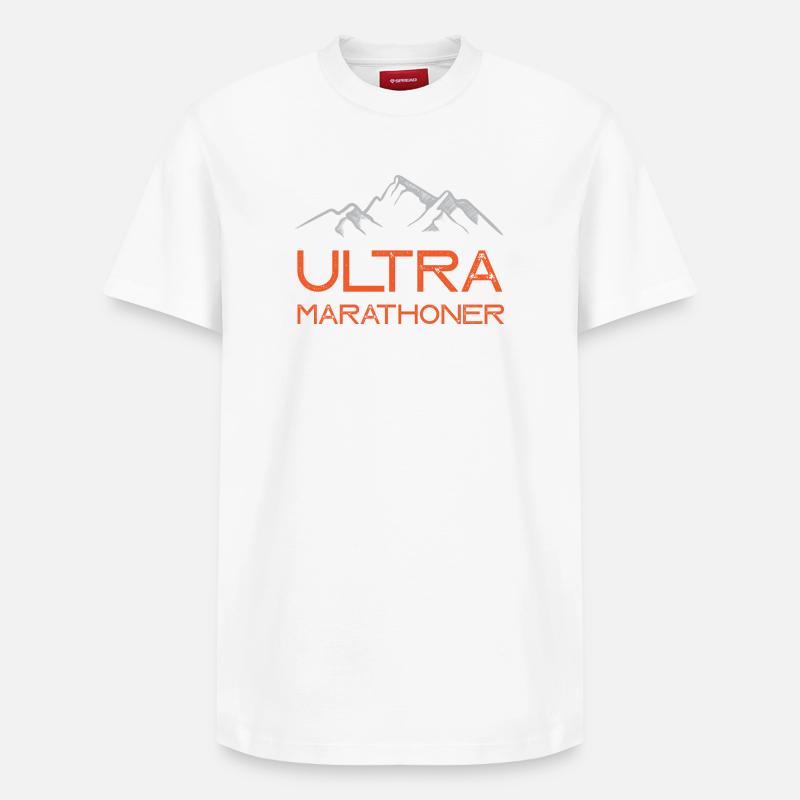 Ultra Marathoner - T-shirt unisexe décontracté en coton Supima – de SPREAD - blanc