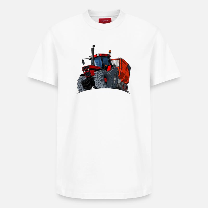 0856 chariot de caisse - T-shirt unisexe décontracté en coton Supima – de SPREAD - blanc