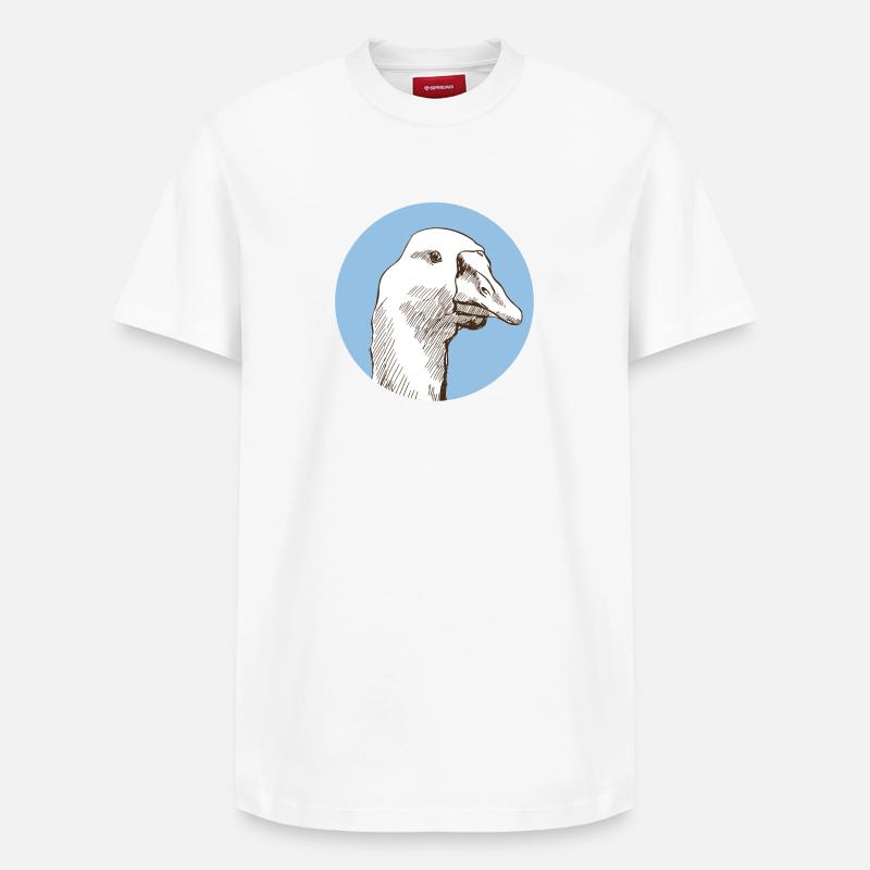 Oie - T-shirt unisexe décontracté en coton Supima – de SPREAD - blanc