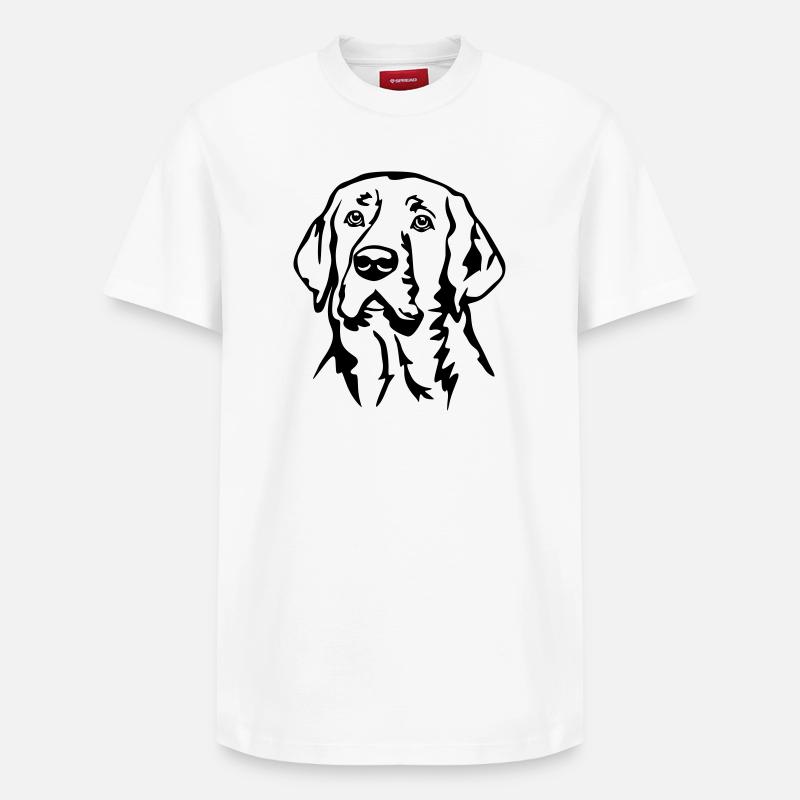 Broholmer head - Relaxed Unisex Supima Cotton T-Shirt – by SPREAD - white