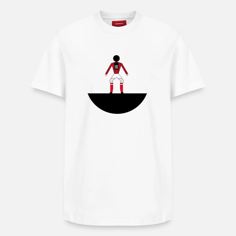 10 rossonero - T-shirt unisexe décontracté en coton Supima – de SPREAD - blanc