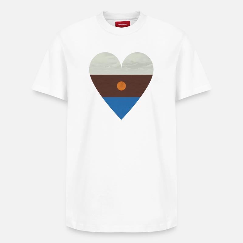 4 éléments - T-shirt unisexe décontracté en coton Supima – de SPREAD - blanc