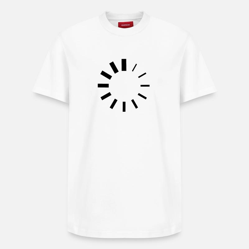 Loading - Logo - Relaxed Unisex Supima Cotton T-Shirt – von SPREAD - Weiß
