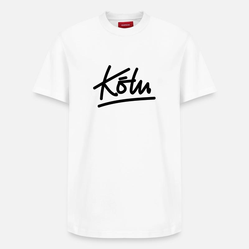 Cologne - écriture - T-shirt unisexe décontracté en coton Supima – de SPREAD - blanc