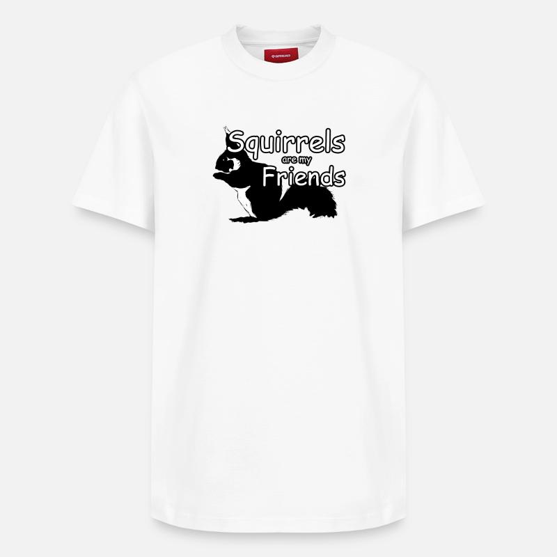 Amis écureuils animaux Dire - T-shirt unisexe décontracté en coton Supima – de SPREAD - blanc