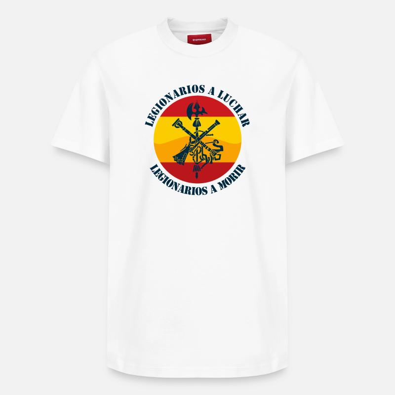 Légionnaires à combattre - T-shirt unisexe décontracté en coton Supima – de SPREAD - blanc