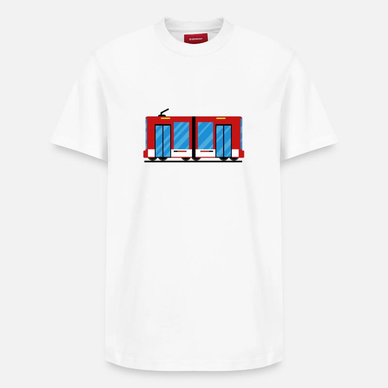 Tram tram train - T-shirt unisexe décontracté en coton Supima – de SPREAD - blanc