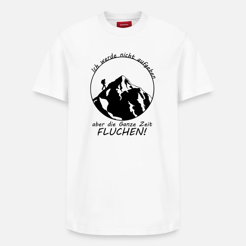 Randonnée disant - T-shirt unisexe décontracté en coton Supima – de SPREAD - blanc