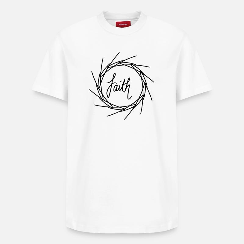 La foi - T-shirt unisexe décontracté en coton Supima – de SPREAD - blanc