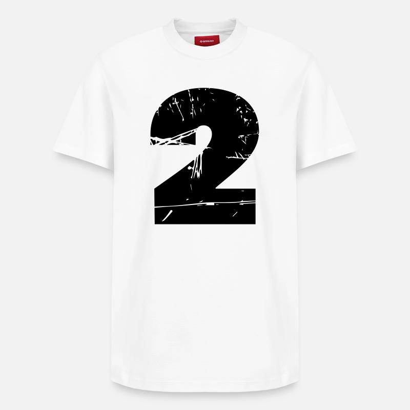 2 - T-shirt unisexe décontracté en coton Supima – de SPREAD - blanc