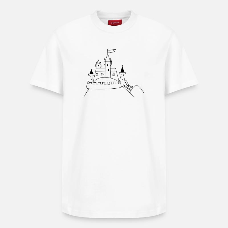 Château - T-shirt unisexe décontracté en coton Supima – de SPREAD - blanc