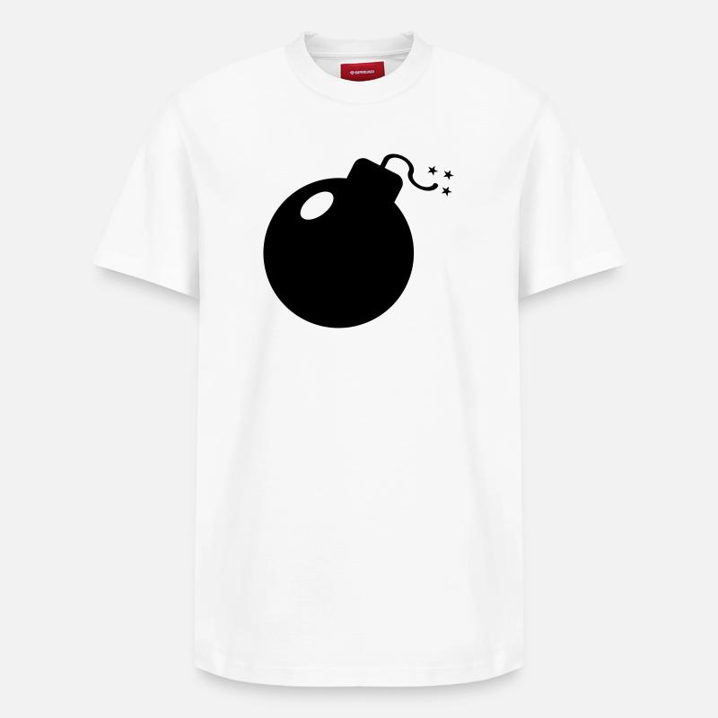 BOMBE - T-shirt unisexe décontracté en coton Supima – de SPREAD - blanc