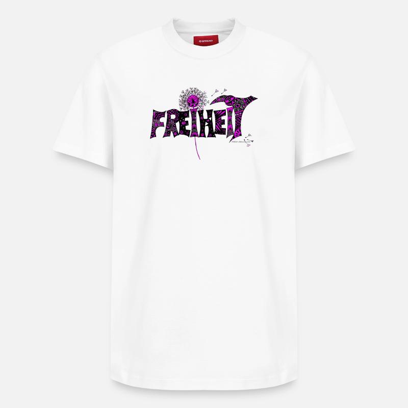 Liberté - T-shirt unisexe décontracté en coton Supima – de SPREAD - blanc