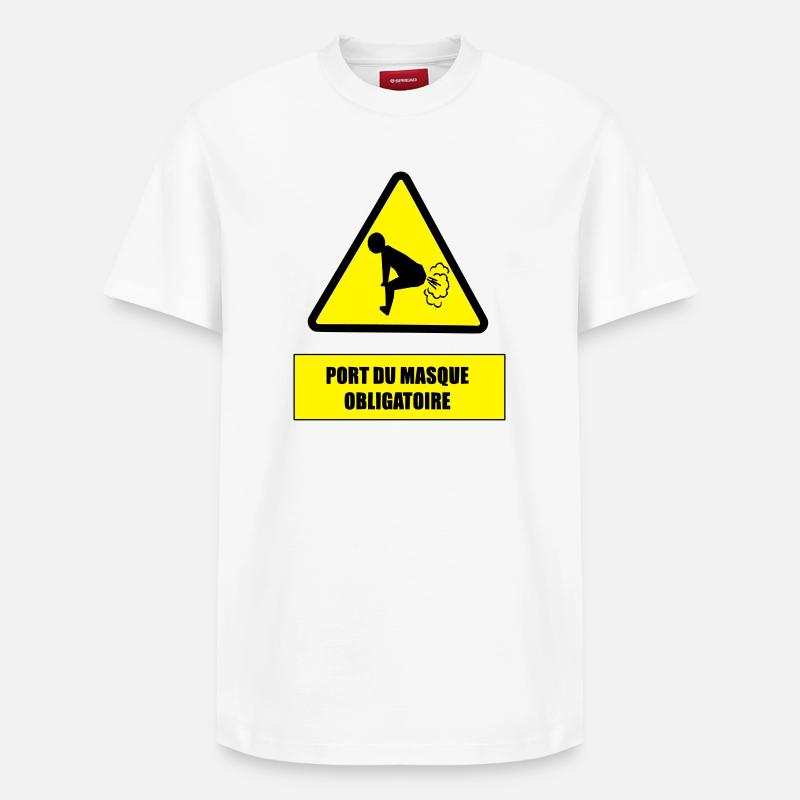 Danger pet - T-shirt unisexe décontracté en coton Supima – de SPREAD - blanc