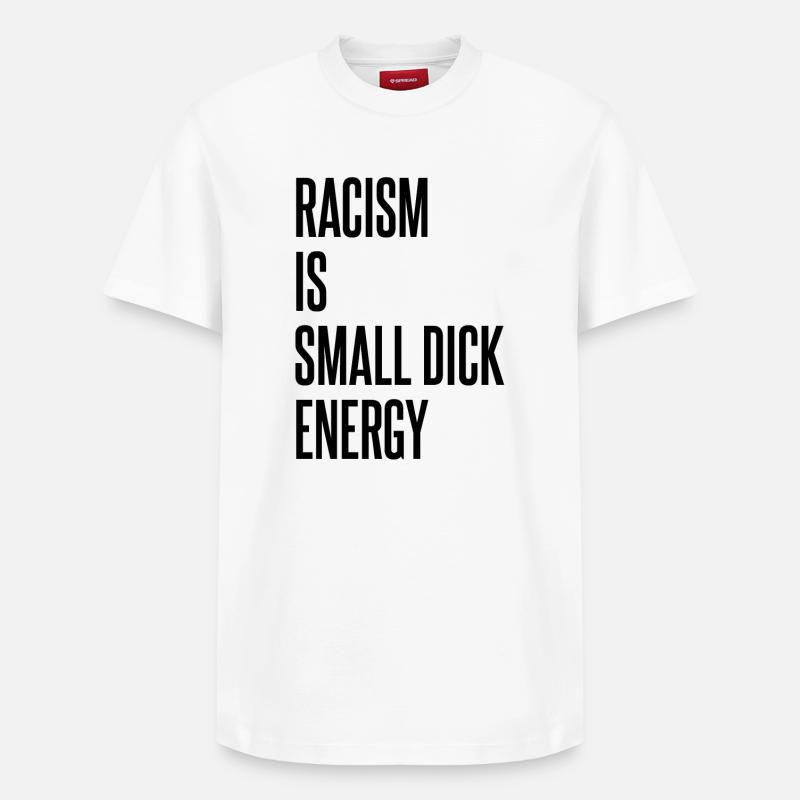 Racisme dit - T-shirt unisexe décontracté en coton Supima – de SPREAD - blanc