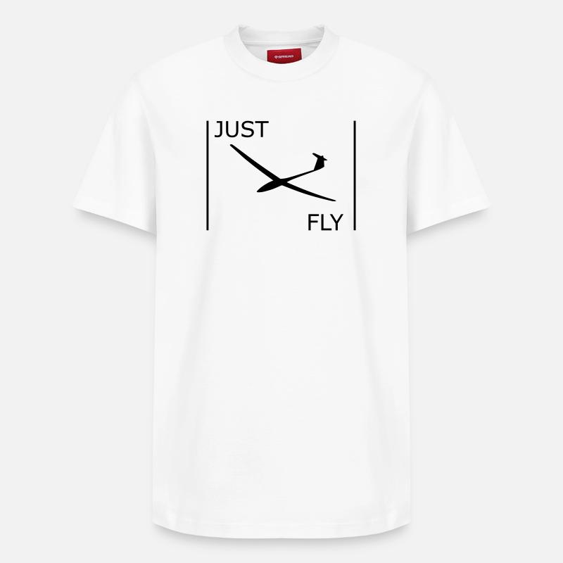 Planeur - T-shirt unisexe décontracté en coton Supima – de SPREAD - blanc