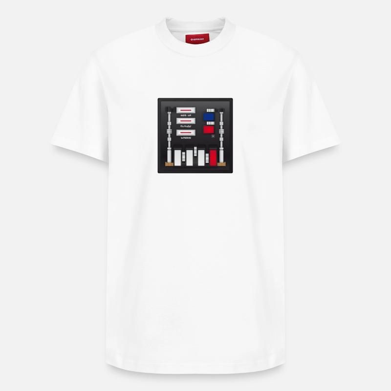 Vader Box - T-shirt unisexe décontracté en coton Supima – de SPREAD - blanc